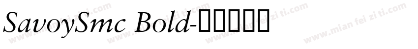SavoySmc Bold字体转换